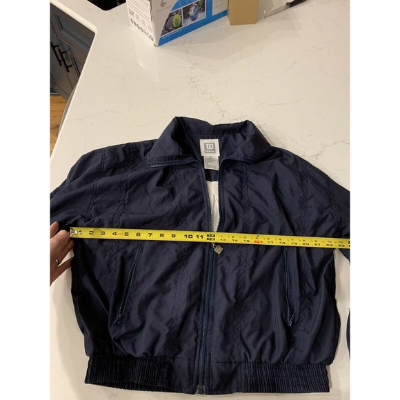 WILSON WOMENS WIND BREAKER JACKET Blue Size M - Picture 3 of 6